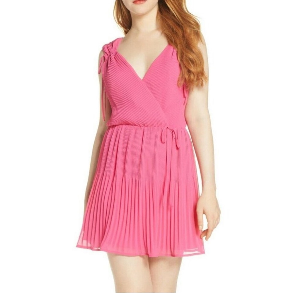 Ali & Jay Women Dress Up Buttercup Plus One Mini Dress Sugar Snap Pink Size XL